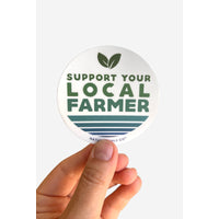 Support Your Local Farmer Sticker (Green)